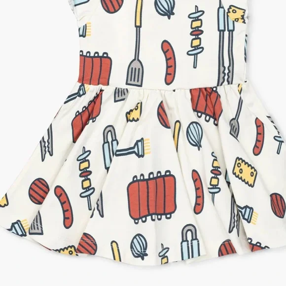 Short sleeve BBQ dress Monica + Andy. Size 6-12 months - Picture 5 of 9